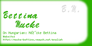 bettina mucke business card